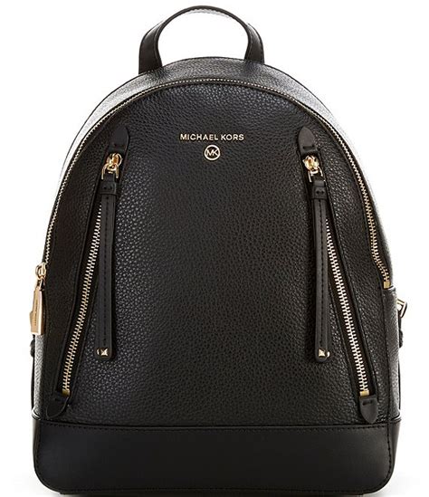 michael michael kors brooklyn medium pebbled leather backpack|Michael Kors Brooklyn medium backpack.